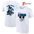 Detroit Lions x Gangsta Mickey Mouse middle finger shirt