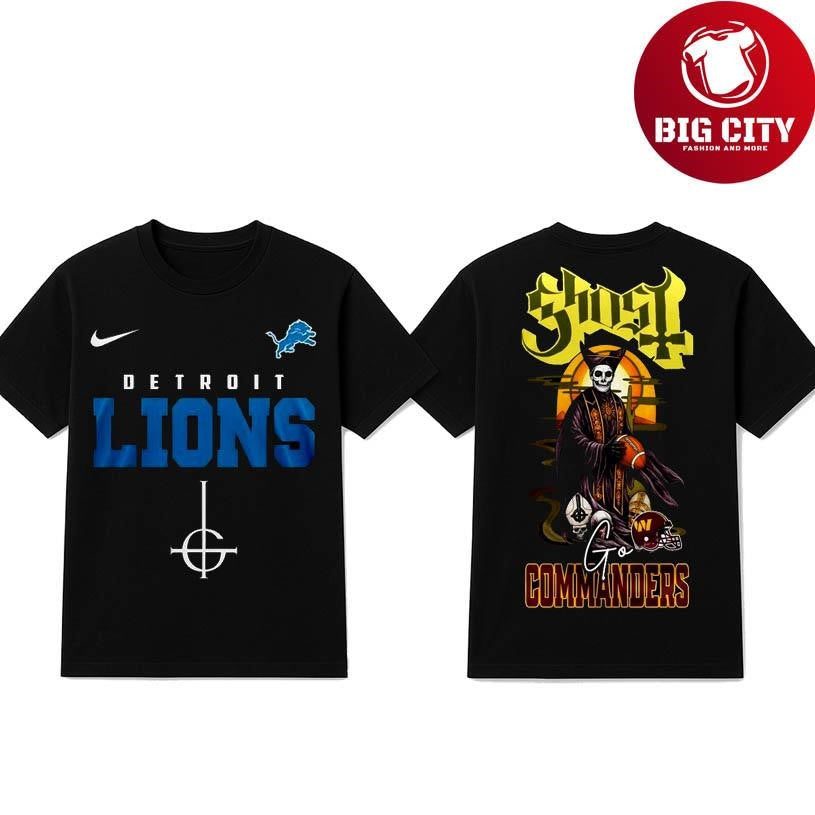 Detroit Lions x Ghost Band Two Sided Shirt