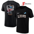 Detroit Lions x Harley Davidson Santa Claus who’s on the bad list graphic shirt
