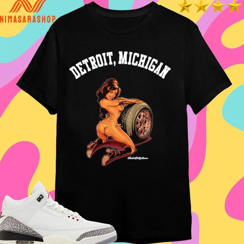 Detroit Michigan Motor Girl Shirts