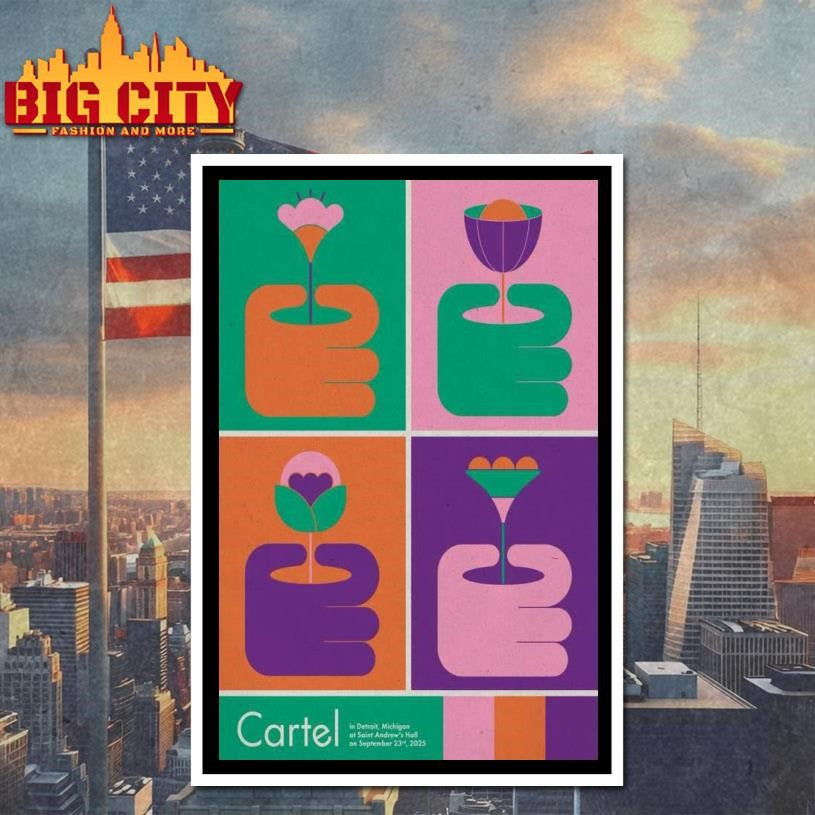 Detroit, Michigan Sept 23 2025 Cartel Poster Shirt