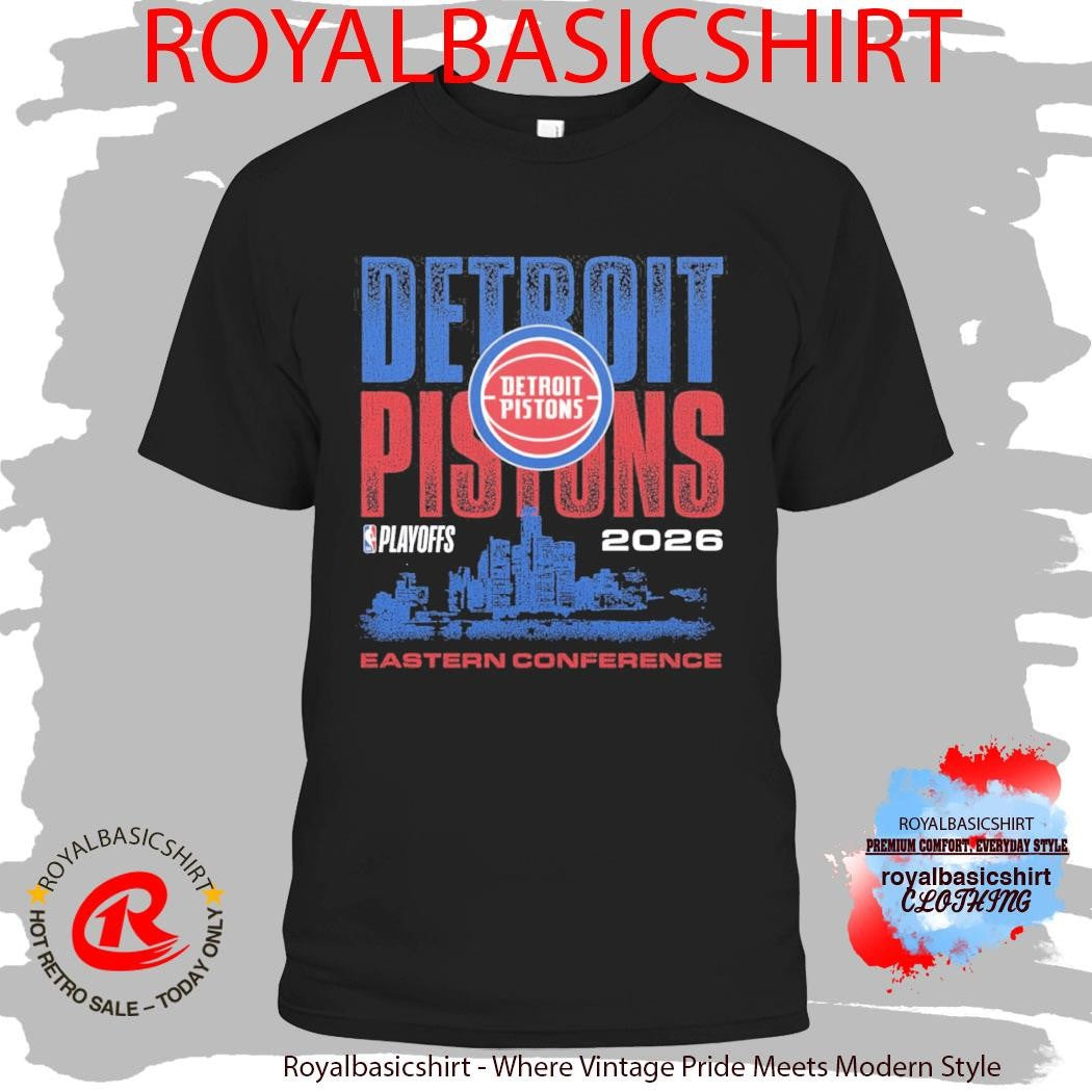 Detroit Pistons Playoffs ’26 Skyline T-Shirt