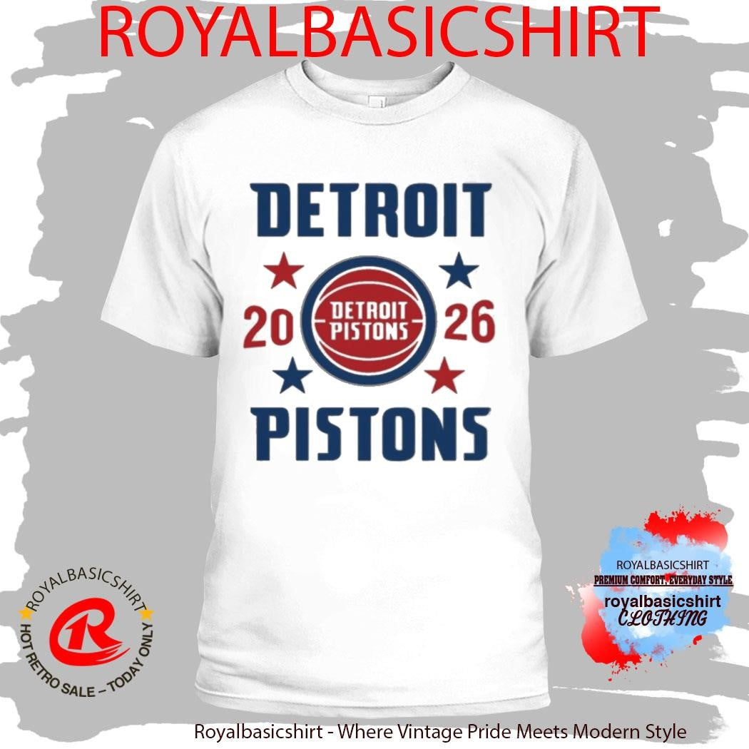Detroit Pistons Playoffs ’26 Stars T-Shirt