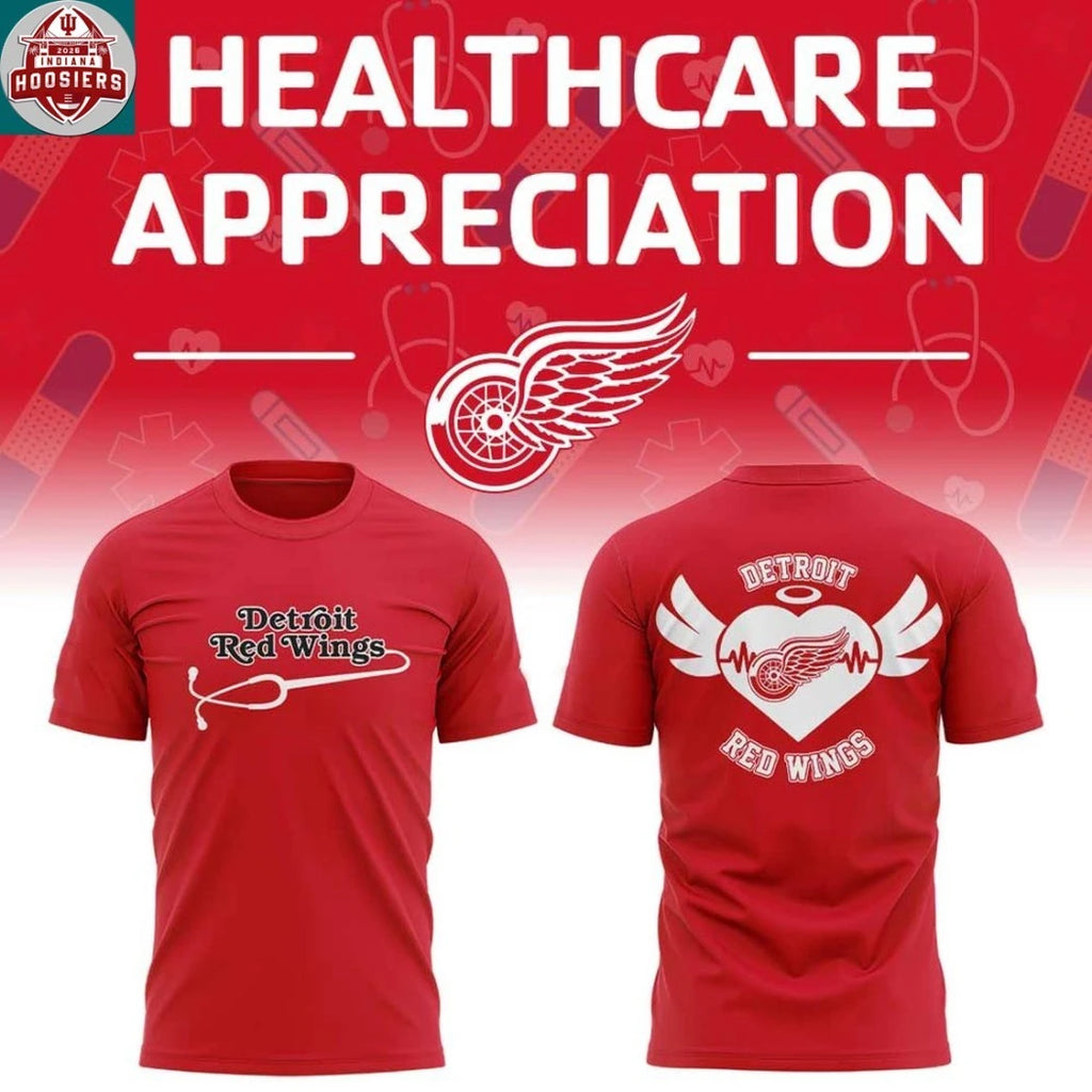 Detroit Red Wings x Healthcare Night Of NHL 2026 Hoodie T-Shirt