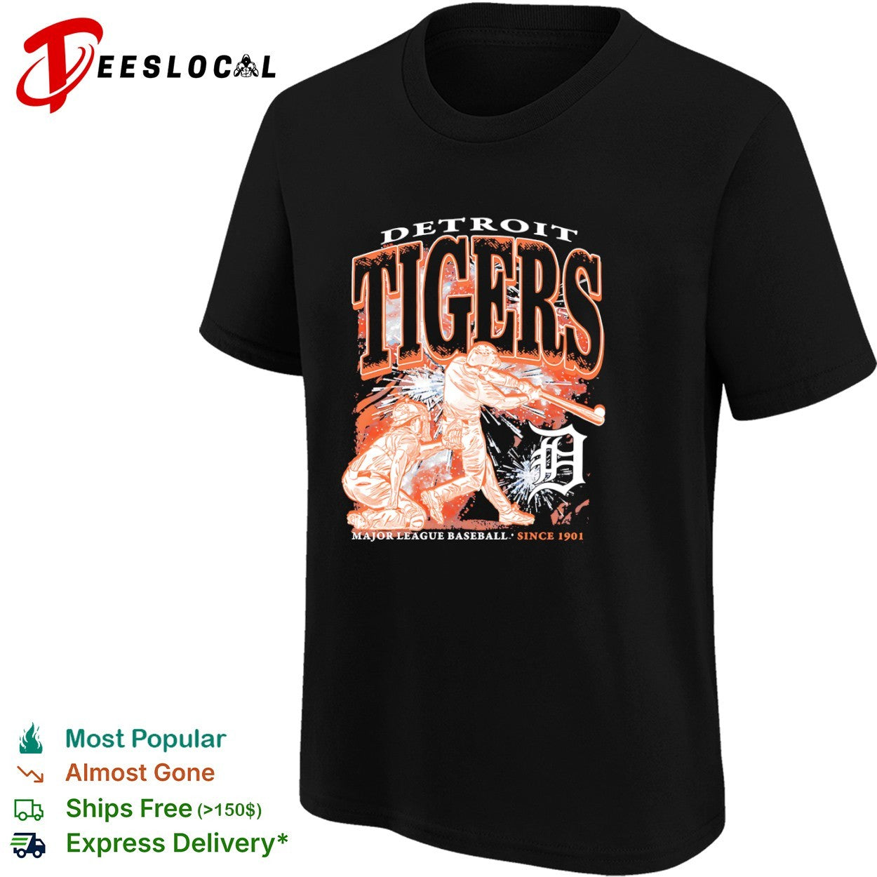 Detroit Tigers Major League Baseball since 1901 players shirt