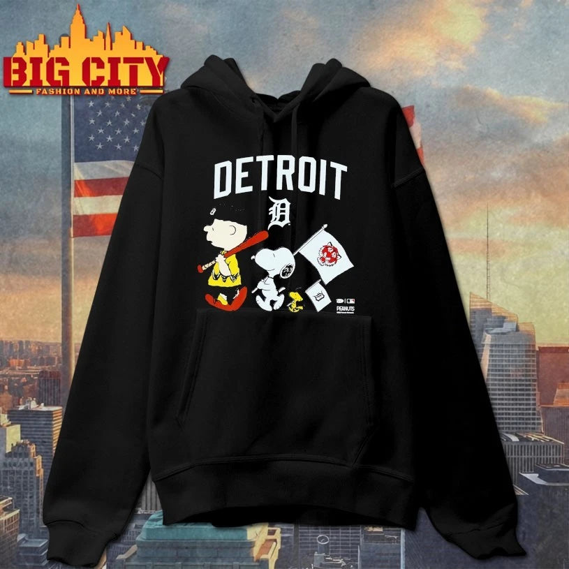Detroit Tigers Toddler Peanuts Flag shirt
