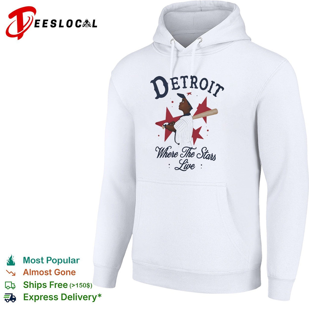 Detroit baseball player where the stars live shirt