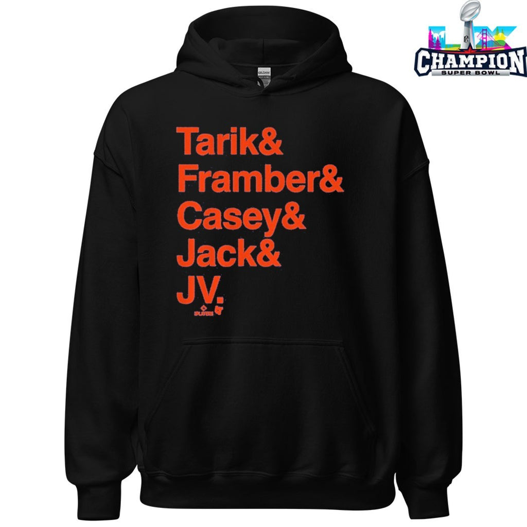 Detroit Tigers Tarik Framber Casey Jack And JV Starting Rotation Ampersand Names T-shirts