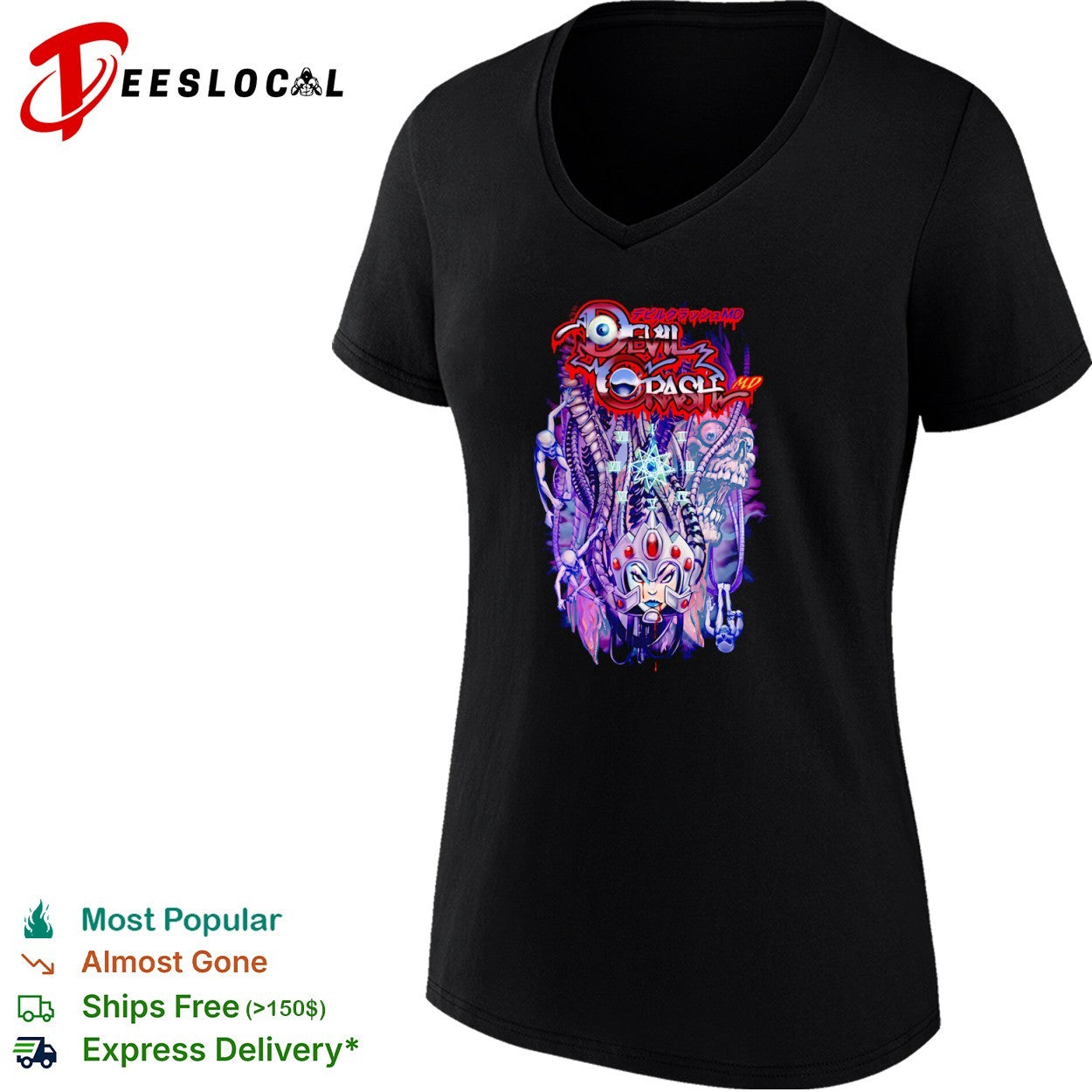 Devil Crash MD alien skull shirt
