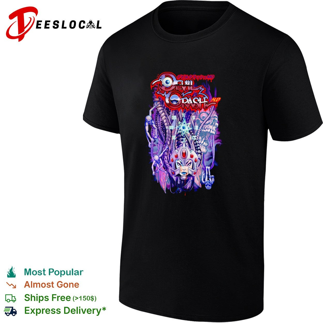 Devil Crash MD alien skull shirt