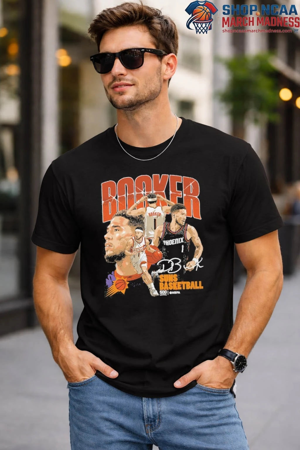 Devin Booker Phoenix Suns Collage T-Shirt