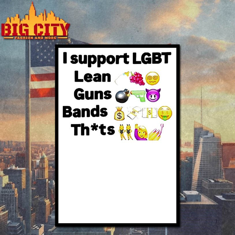 Die Finessing I Support Lgbt Lean Guns Bands Shirts