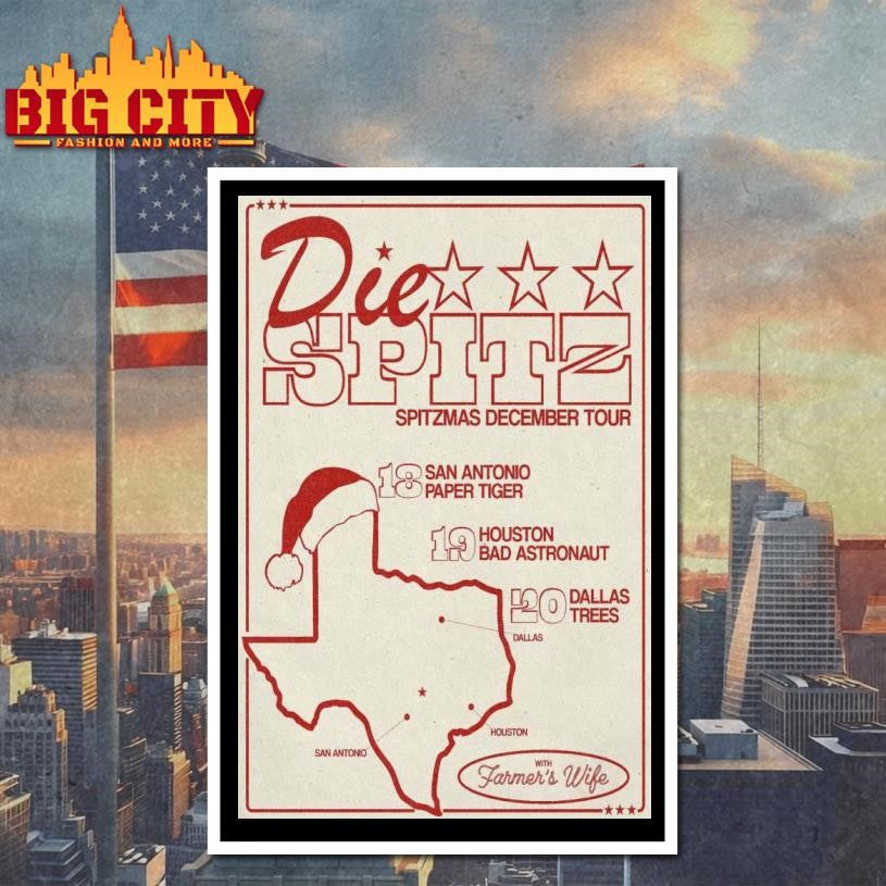 Die Spitz Spitznas December Tour 2025 Poster Shirt