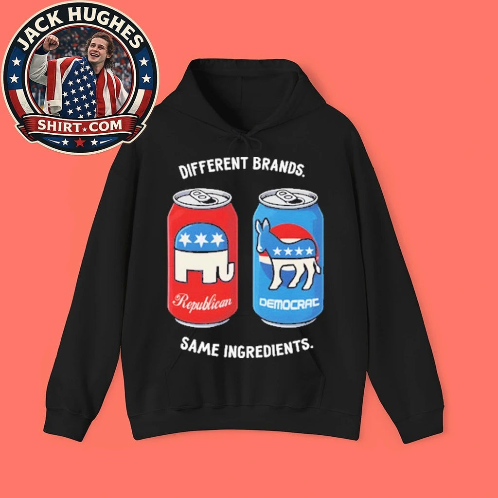 Different Brands Same Ingredients Bipartisan Unity Political Humor Shirt