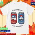 Different Brands Same Ingredients Bold Political Satire Shirt