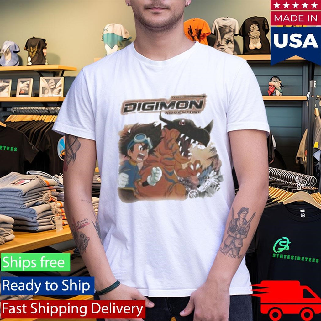 Digimon Tai Greymon Jumbo Print Shirt