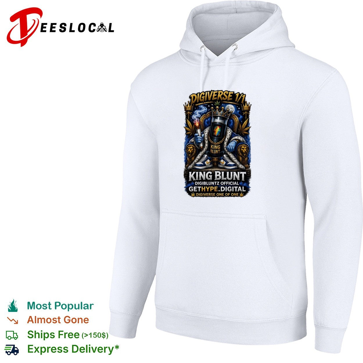 Digiverse 1 1 King Blunt Digibluntz Official Gethype Digital One of One shirt