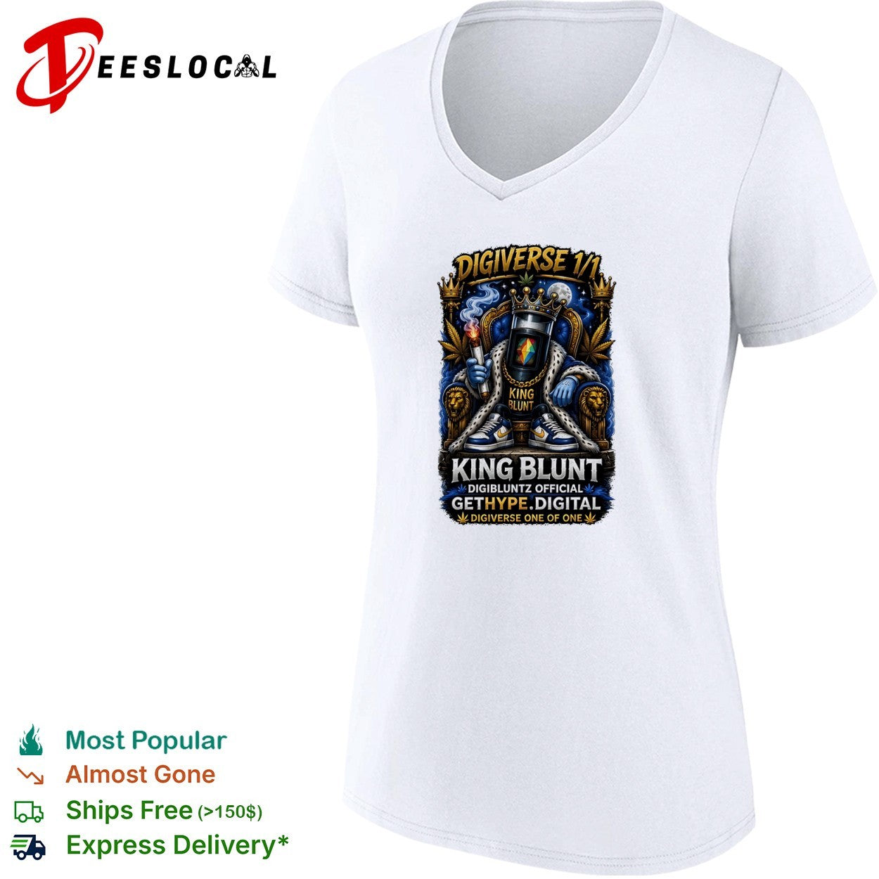 Digiverse 1 1 King Blunt Digibluntz Official Gethype Digital One of One shirt