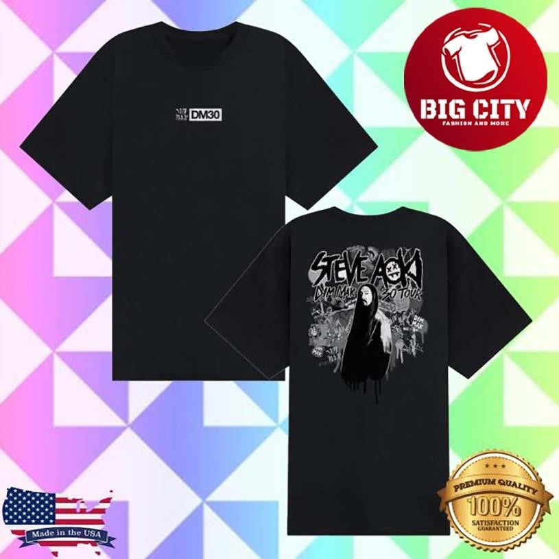 Dim Mak Steve Aoki Dm30 Tour Two Sided Shirt