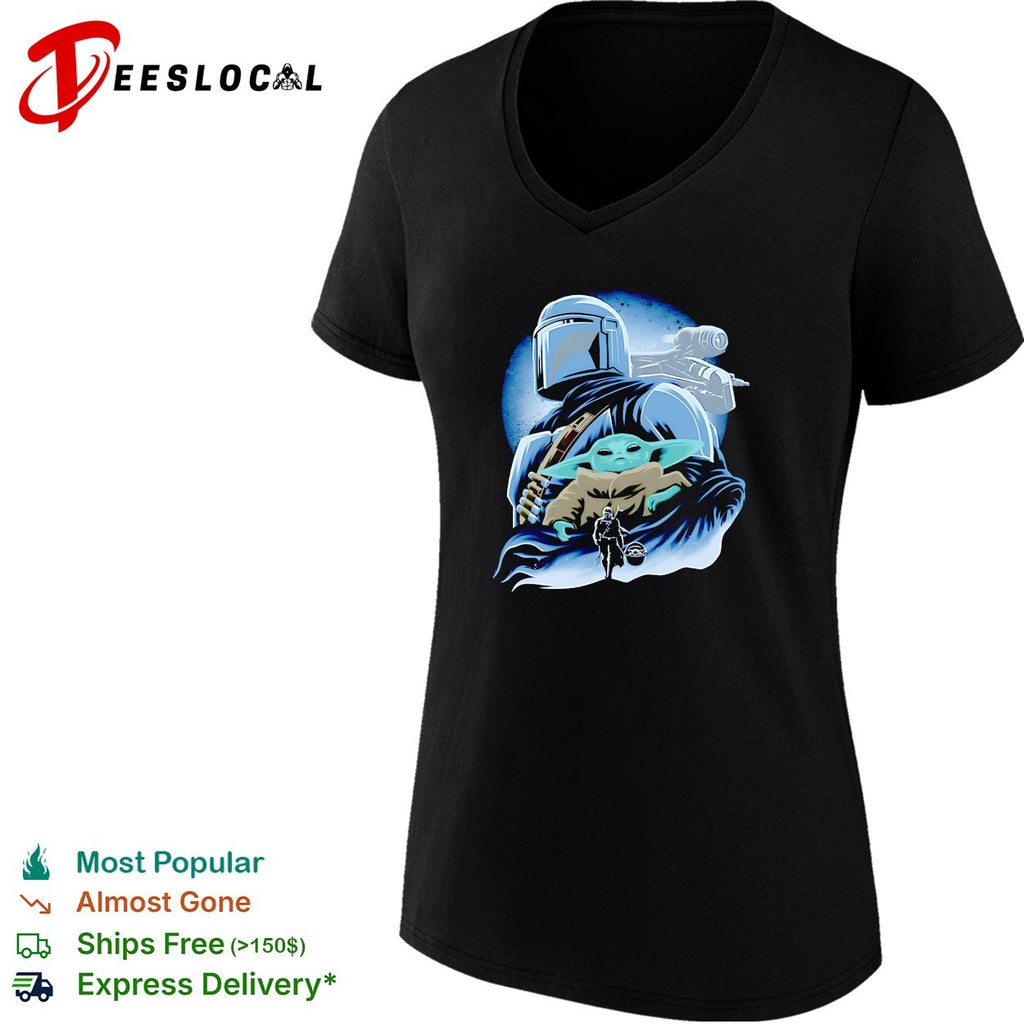 Din Djarin and Grogu Clan Mudhorn graphic shirt