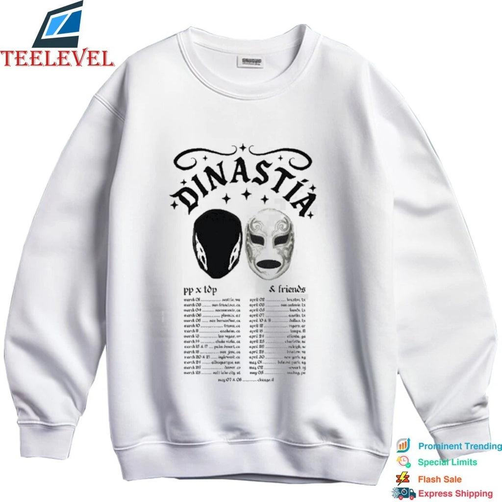 DinastÃa Tour 2026 Luchador Dateback Shirts