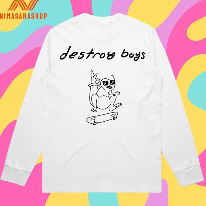 Dino Skater Destroy Boys Shirts