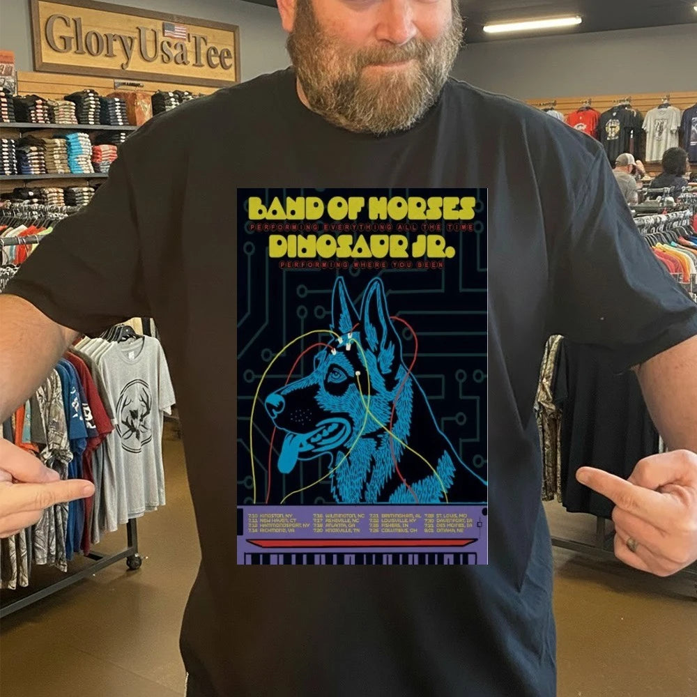 Dinosaur Jr. and Band of Horses Tour 2026 Poster Shirt