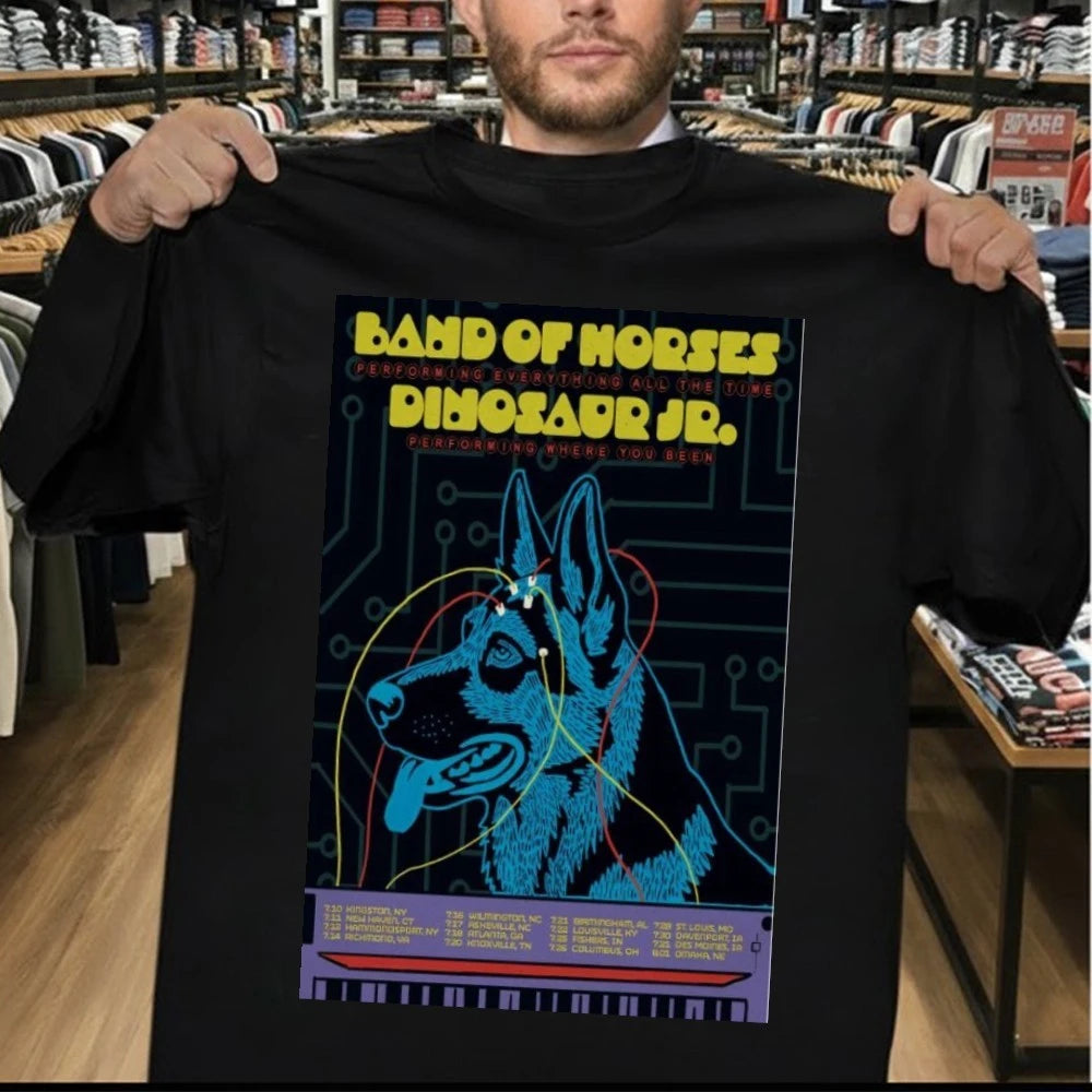 Dinosaur Jr. and Band of Horses Tour 2026 Poster Shirt