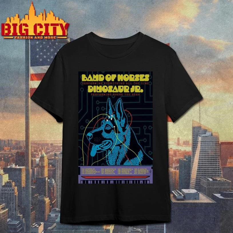 Dinosaur Jr. and Band of Horses Tour July 2026 Poster Shirt