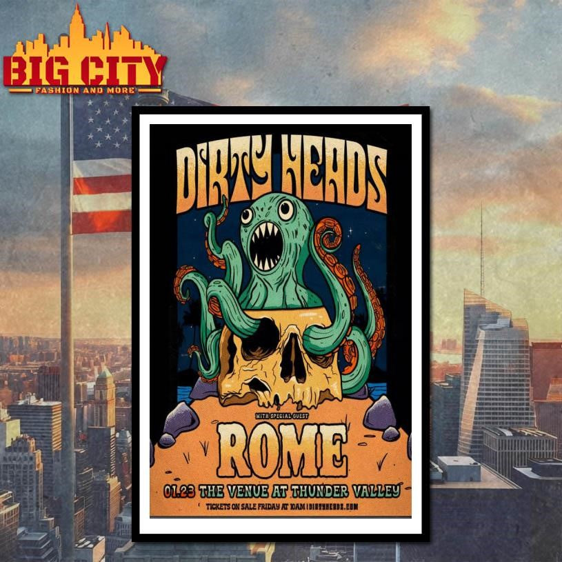 Dirty Heads Lincoln Show On Jan 23 2026 Poster Shirt