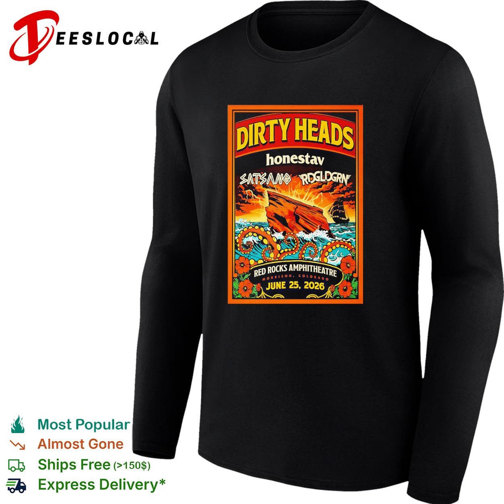 Dirty Heads Red Rocks Amphitheatre June 25 poster shirt