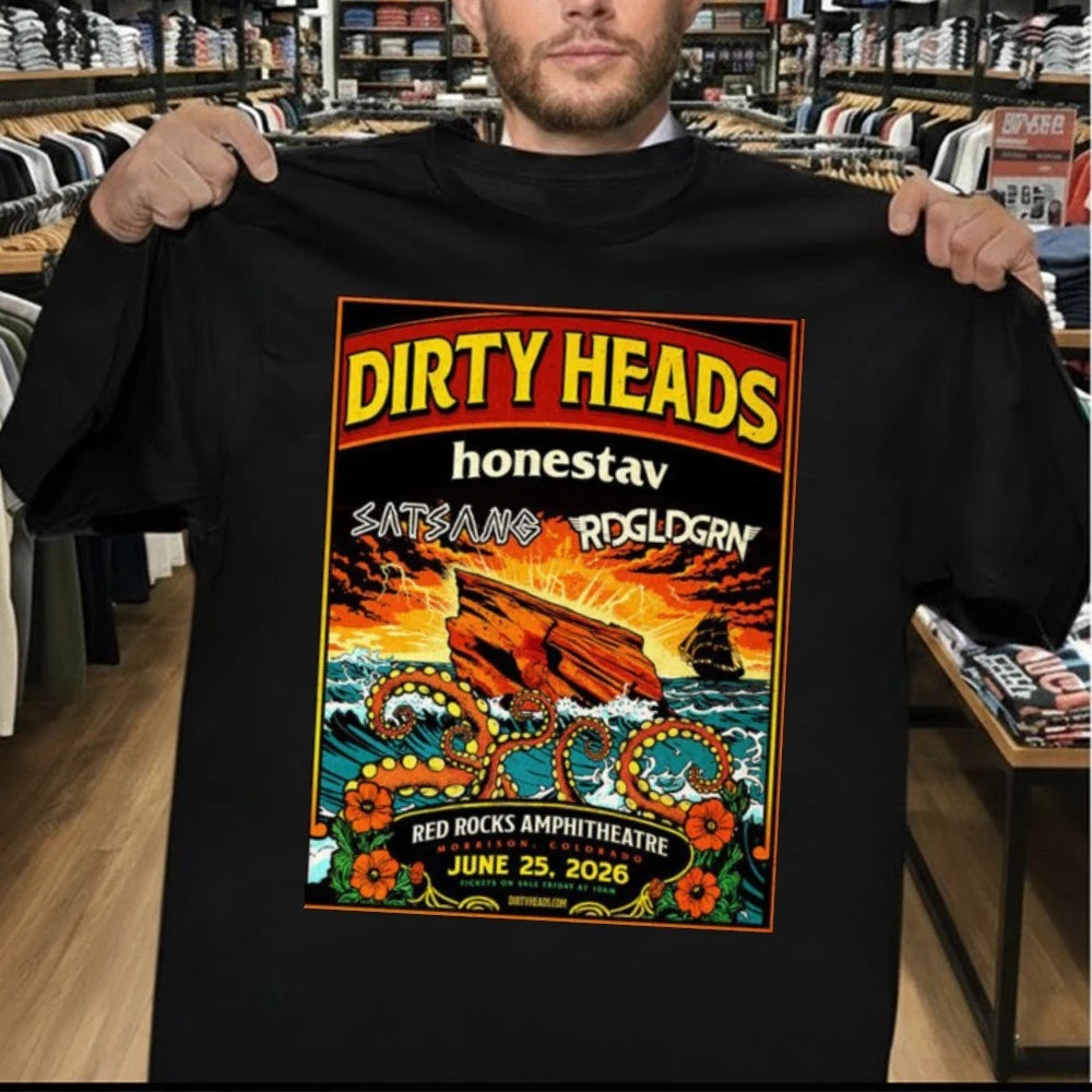 Dirty Heads Venue Poster Show At Red Rocks Amphitheatre On June 25 2026 Morrison Colorado Poster Shirt