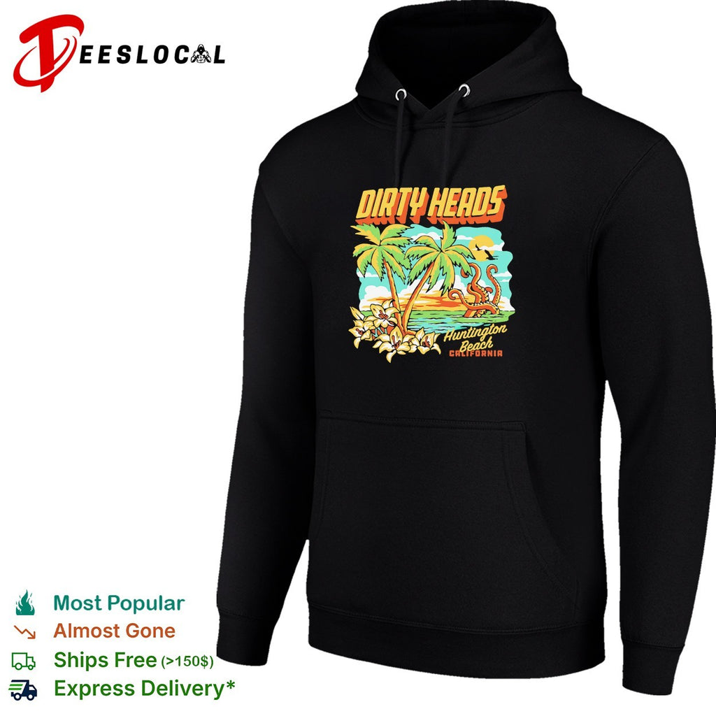 Dirty heads Huntington Beach California palm tree shirt