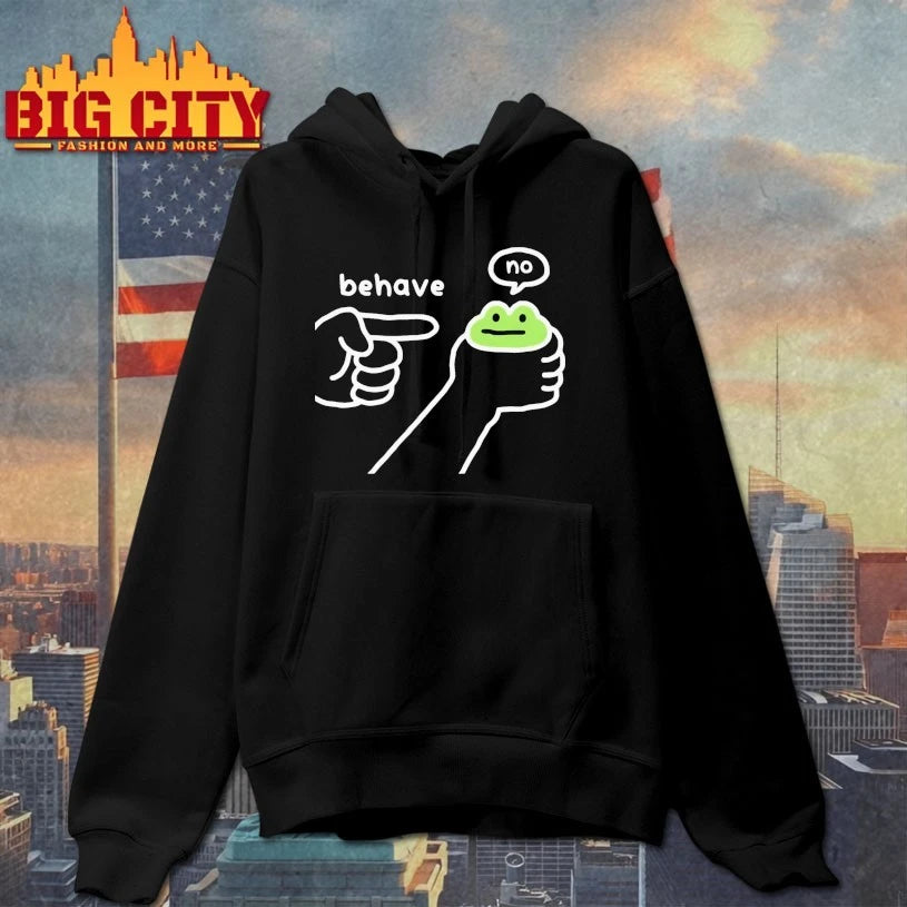 Dishonest Frog Funny Frog Meme Behave No shirt
