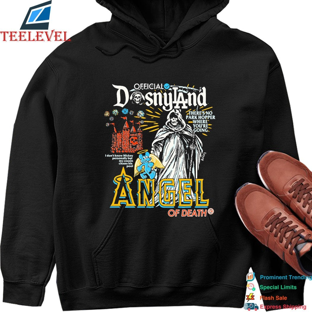 Disnyland There’s No Park Hopper Where You’re Going Angel Of Death T-shirts
