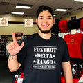 Distressed Foxtrot Delta Tango Resist Persist Prevail shirt