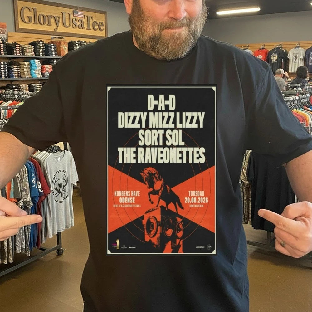 Dizzy Mizz Lizzy August 20 2026 Kongens Have, Odense Poster Shirt