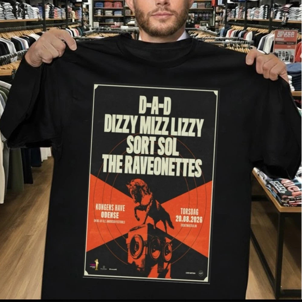 Dizzy Mizz Lizzy August 20 2026 Kongens Have, Odense Poster Shirt