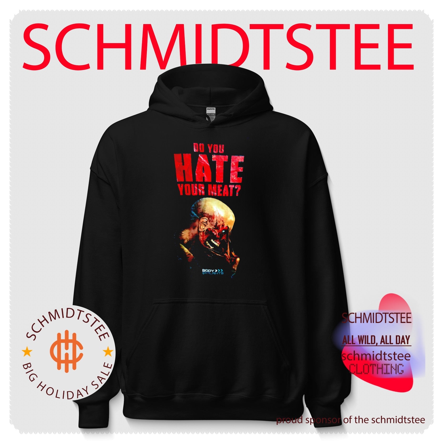 Do You Hate Your Meat Body Implants horror shirt