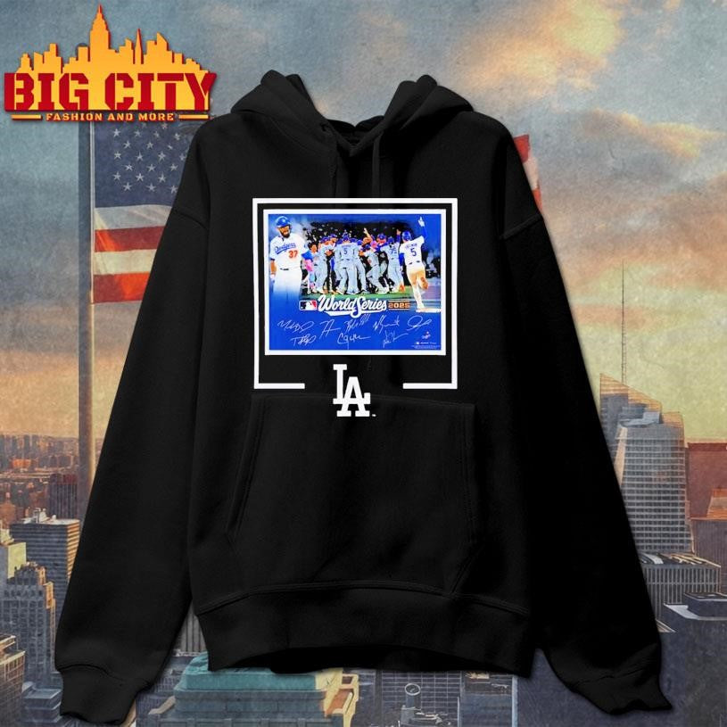 Dodgers Autographed World Series Signatures Shirt