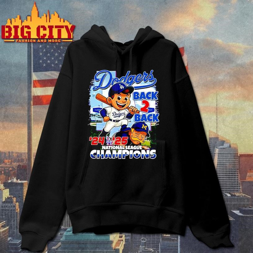Dodgers Back 2 Back National League Champions 24 25 New Shirt