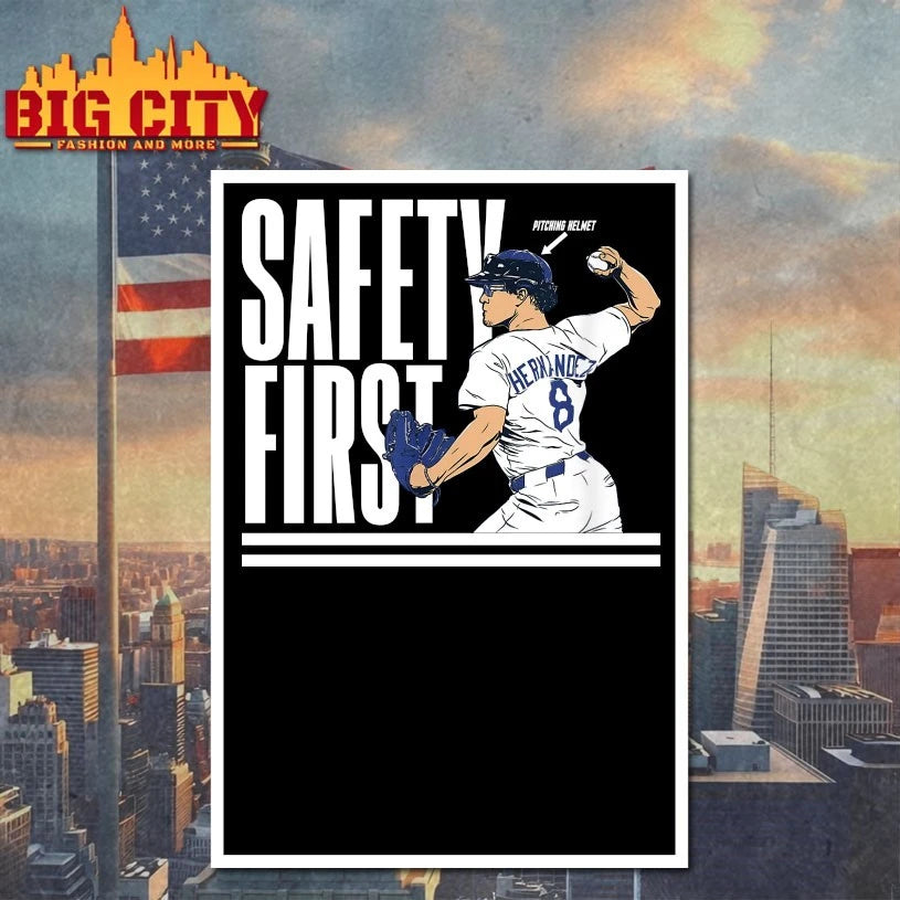 Dodgers Kike Hernandez Safety First T-shirts
