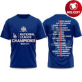 Dodgers National League Champions 2025 New Two sided Shirt
