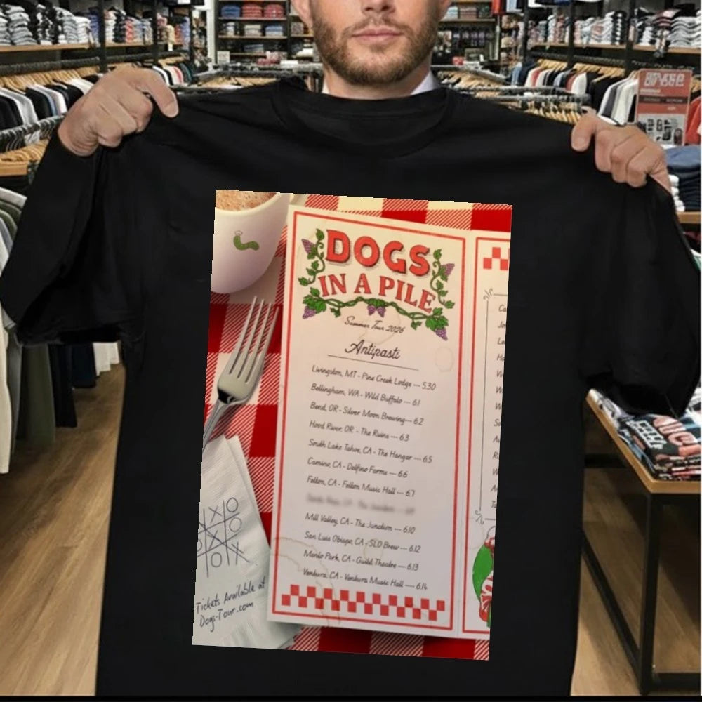 Dogs In A Pile Summer Tour 2026 Poster Shirt
