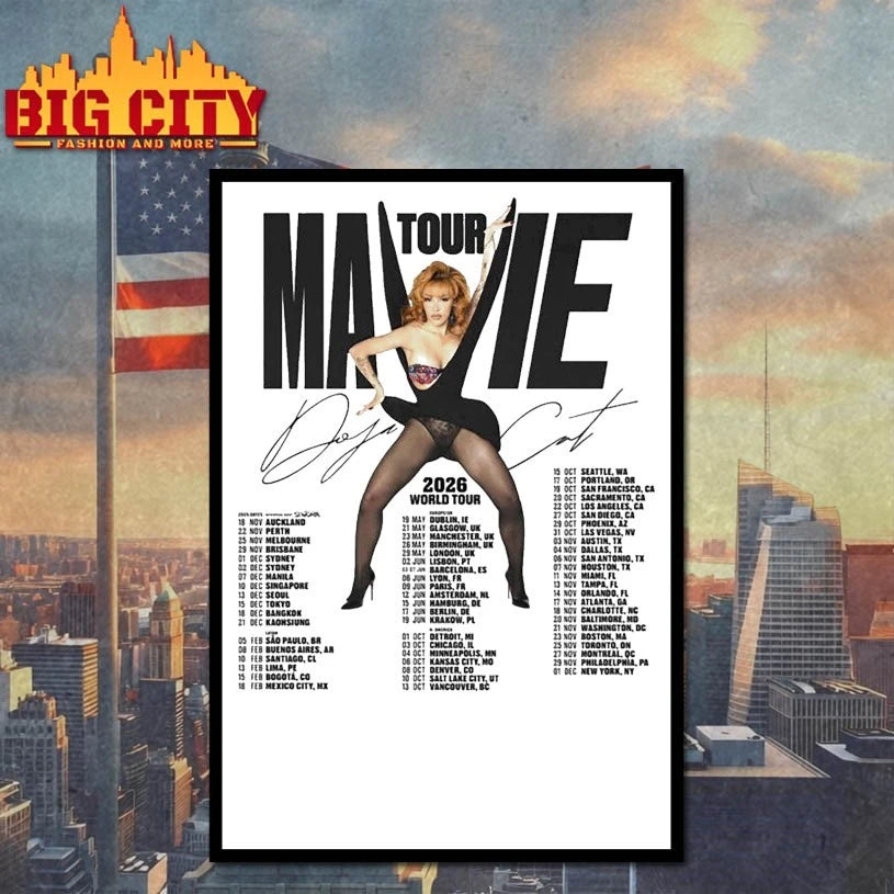 Doja Cat Tour Ma Vie World Tour 2026 shirts