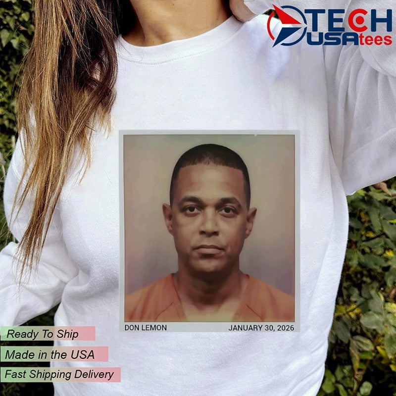 Don Lemon 2026 mugshot shirt