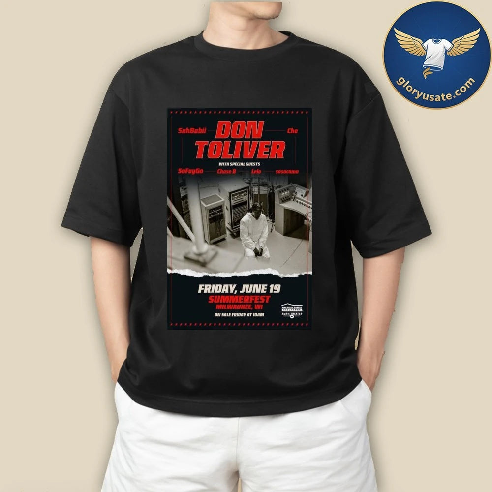Don Toliver Milwaukee, WI June 19 2026 Concert Poster Shirt