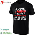 Donald Trump American flag I love because he pisses off all the people I can’t stand shirt