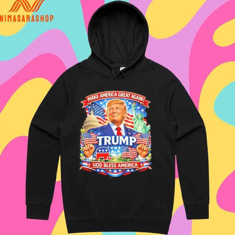 Donald Trump Maga Patriotic Make America Great Again God Bless America Republican Shirts