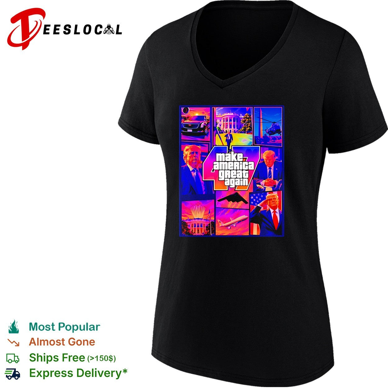 Donald Trump Make America Great Again GTA 47 vintage shirt